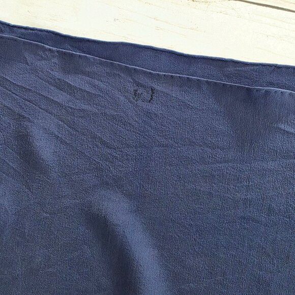 Vintage Blue Embroidered Kittens Scarf Whimsical Novelty - Picture 8 of 9